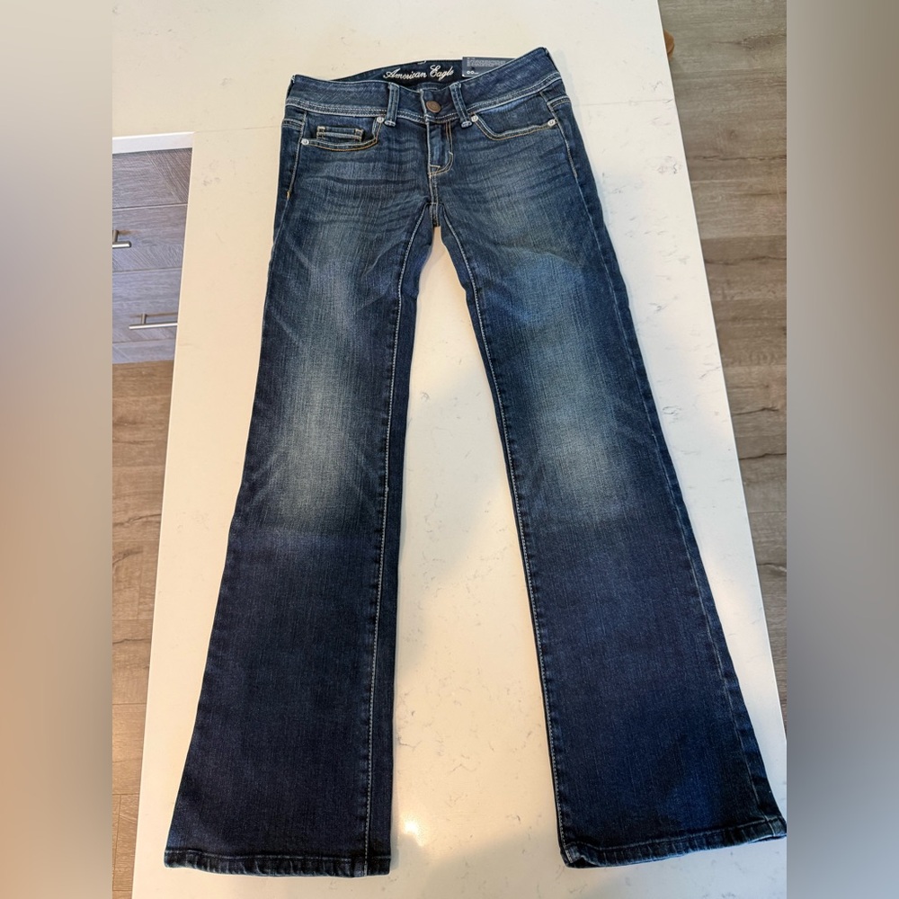 American Eagle Outfitters Dark Blue Bootcut Jeans